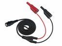 Koaksial testkabel - BNC han til 2 x 4mm banan han (1,2m)
