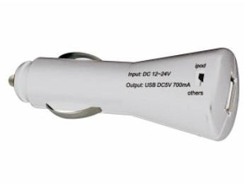 USB biladapter - 12/24Vdc til 5Vdc / 700mA