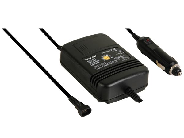 12/24V biladapter - 1,5 til 12V / 24W (2000mA) HQ
