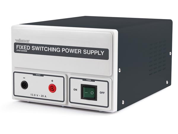 Fast switchmode strømforsyning - 13,8Vdc / 20A