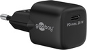 USB-C lynlader PD GaN Nano (20W), sort