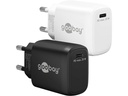 USB-C PD netadapter - 1xUSB-C, 5V/9V, 25W/3A, Sort