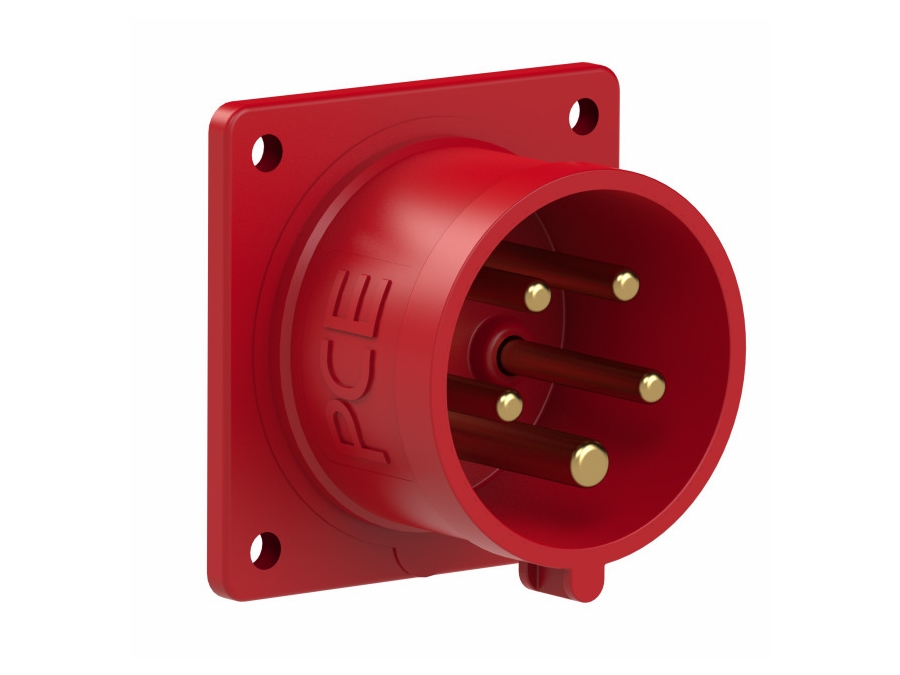 CEE kraftkabel vægindtag - 400V 16A, 3P+N+Jord, han (IP44)