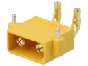 DC-XT30 fatning - 2pol han, printben, 90°