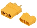 DC-XT90 kabelstik - 2pol hun, loddeben