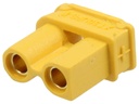 DC-XT30 fatning - 2pol hun, printben