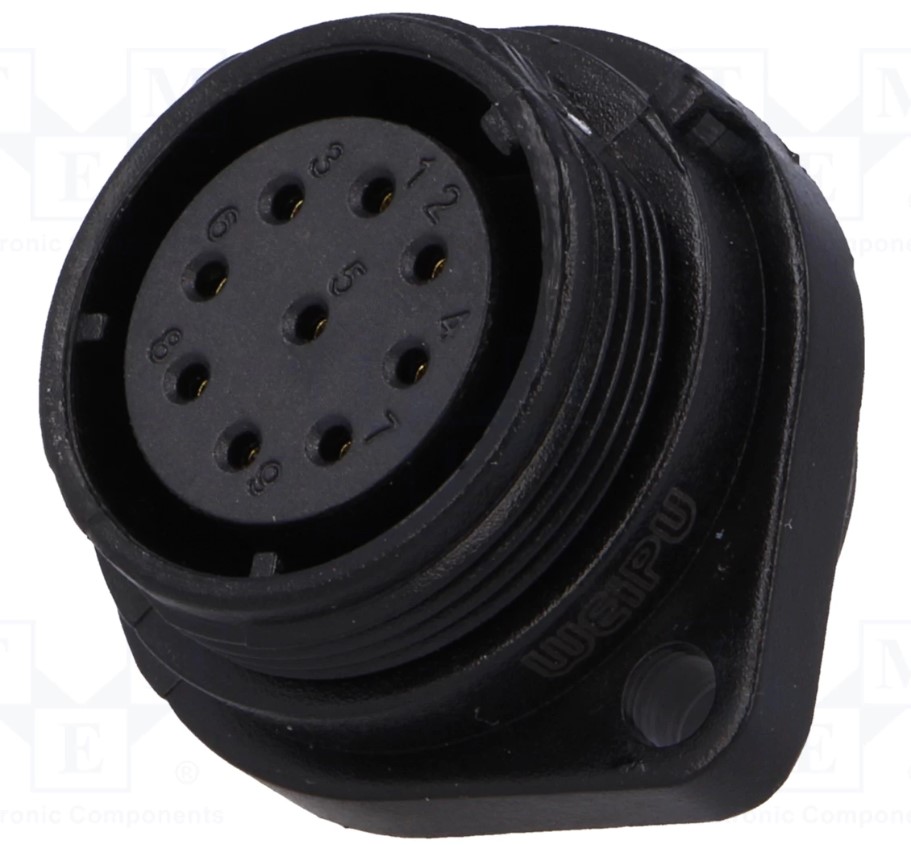 SP21 fatning - 9pol hun, 0,75mm², 5A, kabinet (IP68)