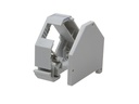 DIN-skinne adapter til 1x RJ45 Keystone modul, plast