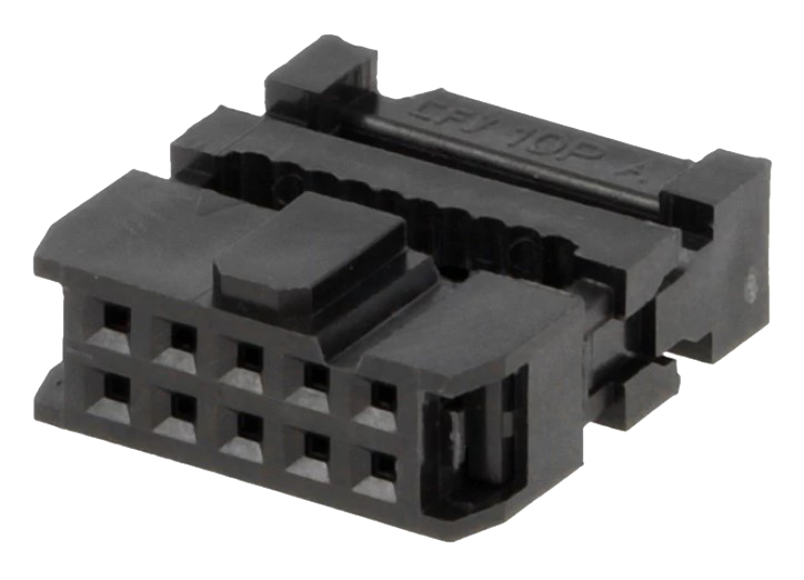 IDC fladkabelstik, hun - 10pol (2x5) 2,54mm benafstand