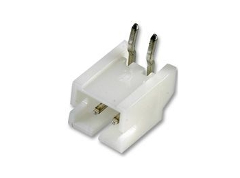 Ledning-til-print fatning - JST PH, 2pol 90°, 2mm benafst.
