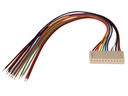 Printstik - 12pol hun 2,54mm +20 cm ledn.