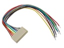 Printstik - 6pol hun 2,54mm +20 cm ledn.
