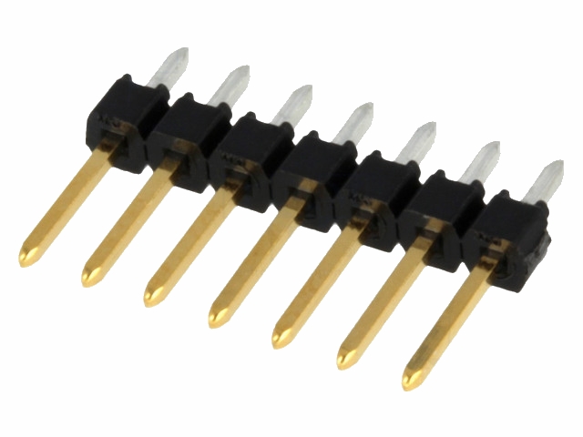 Enkelt-række Pin header - han/han 2,54mm 1x7-ben, H13mm