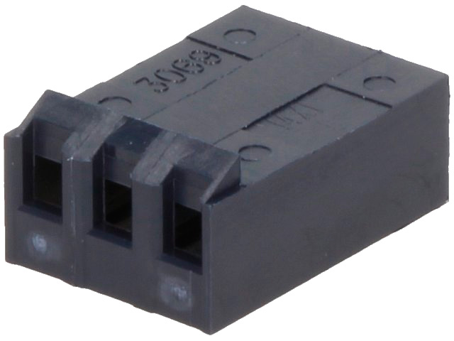 Ledning-til-print stik - 1x3pol hun 3,96mm (KK 396)