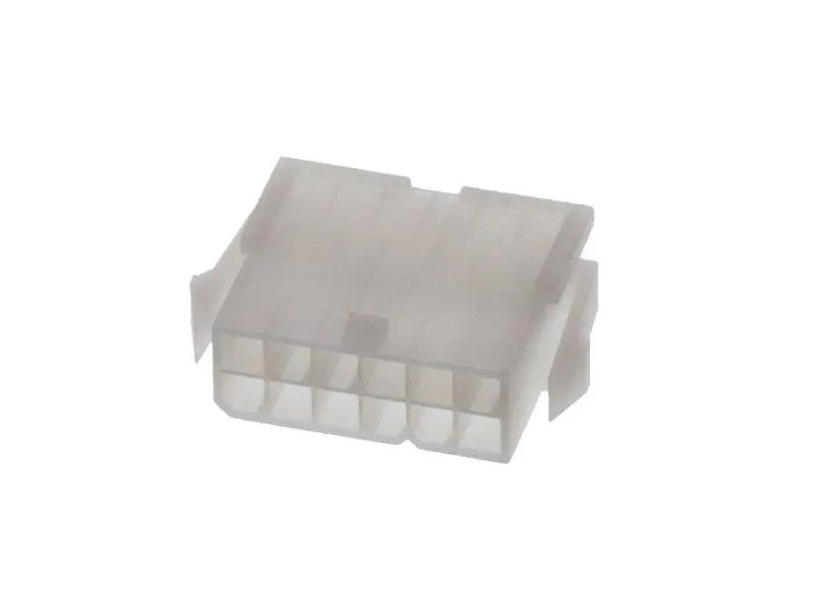 Ledning-til-ledning Mini-Fit Jr. stik - 2x6pol han, 4,2mm