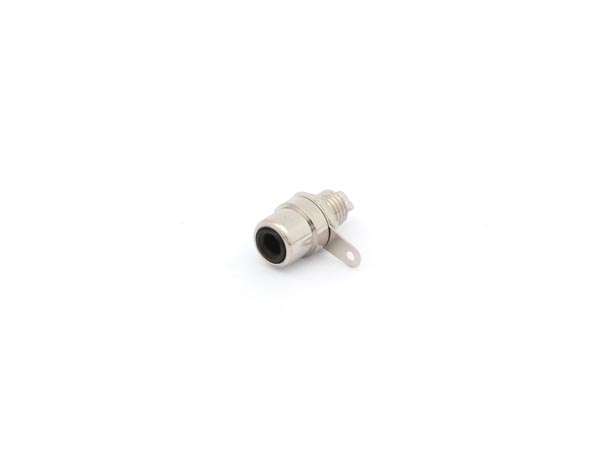 RCA(Phono) fatning - til kabinet, HQ nikkel, SORT