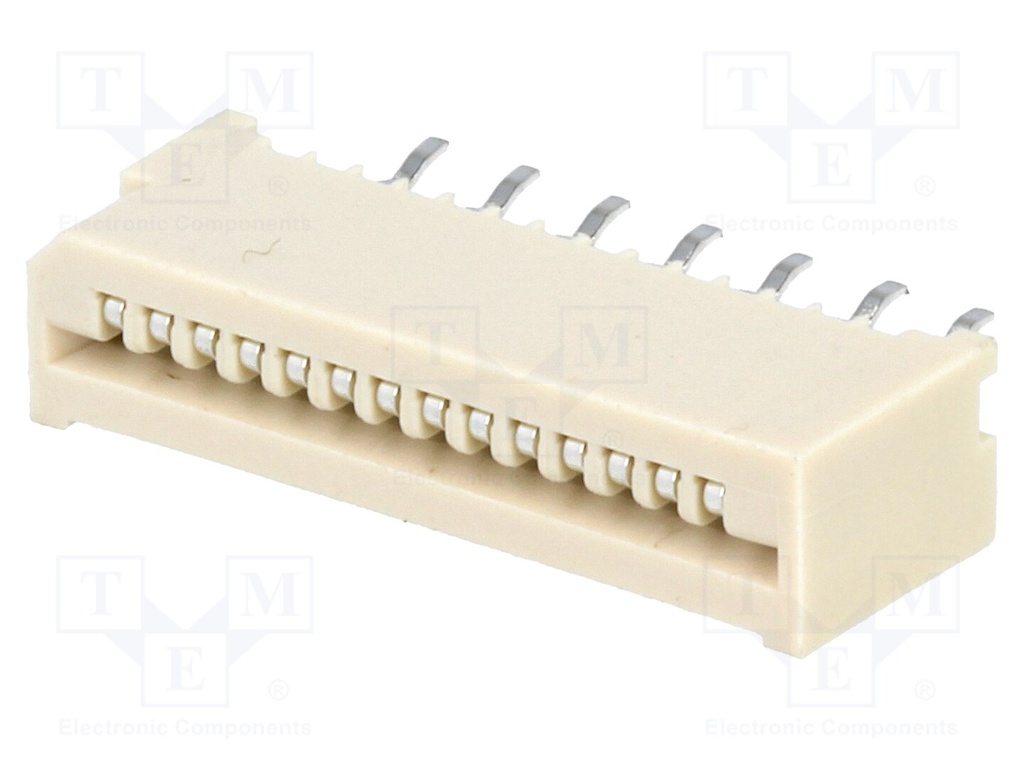 FFC (PFC) Flexkabel konnektor - 14pol, NON-ZIF, THT(1,25mm)