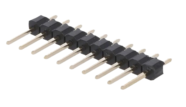 Enkelt-række Pin header - Han/han 2,54mm 1x10-ben (H11,6mm)