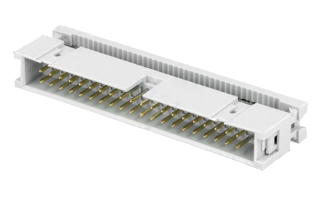 IDC fatning til 1,27mm fladkabel - 40 pol (2x20) han (2,54mm