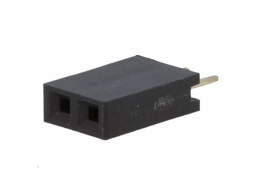 Enkelt-række Pin header - han/hun 2,54mm 1x2-ben