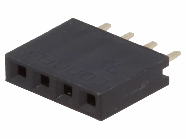 Enkelt-række Pin header - han/hun 2,54mm 1x4-ben