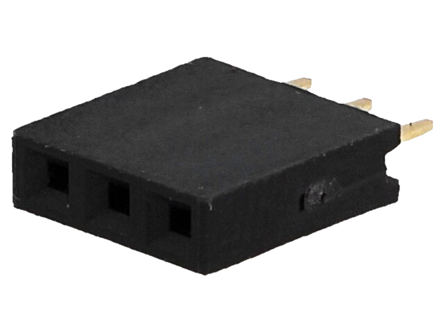 Enkelt-række Pin header - han/hun 2,54mm 1x3-ben