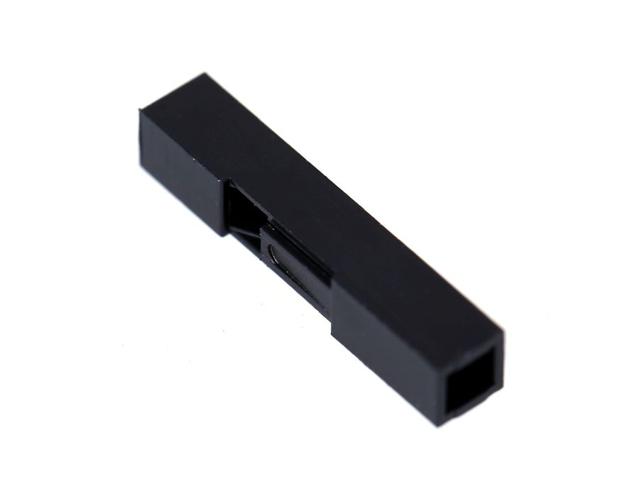 Pin konnektorhus til jumper ledning - 1P 2,54mm (100 stk.)