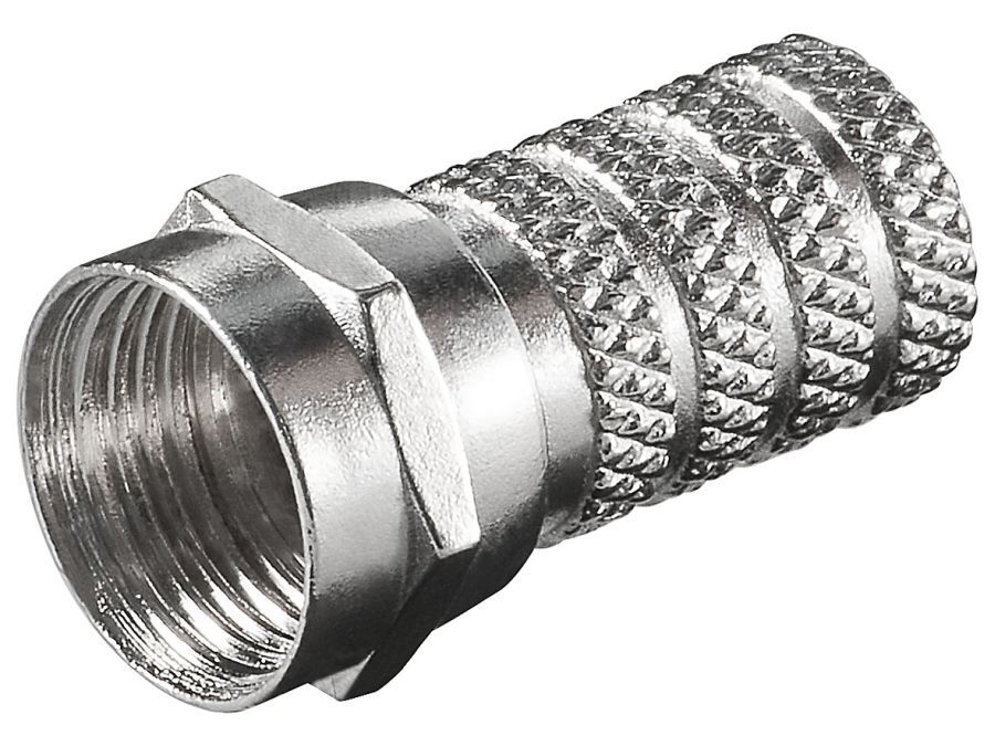 F stik - Twist-on til mini COAX (Ø4,0mm)