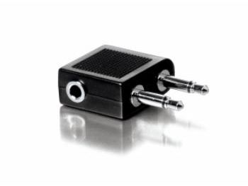 Flyadapter - 2 x 3,5mm mono JACK han til 1 x stereo JACK hun