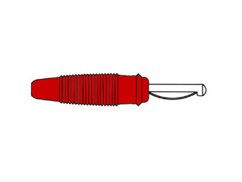 Prof. Bananstik, 4mm, 30A, Rød, loddetype (VQ 30)