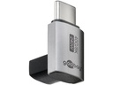USB4 adapter - USB-C han til USB-C hun, vertical 90° kort