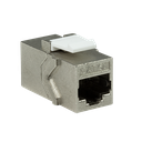 Keystone RJ45 mellemled - CAT6a skærmet, 2 x RJ45(8P8C) hun