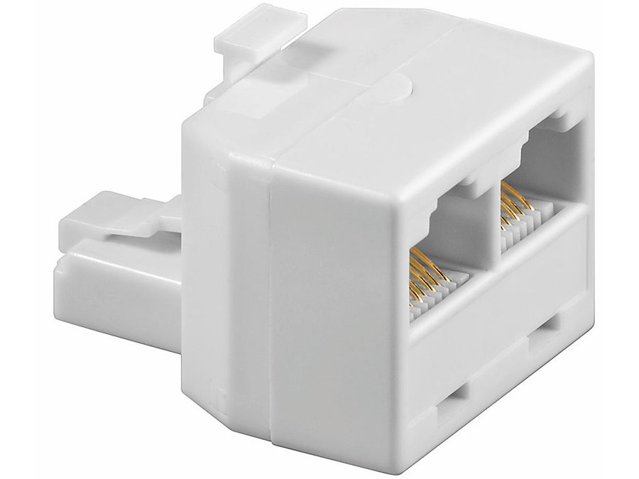 Modular forgrening - 1 x RJ45 (8P8C) han til 2 x RJ45 hun