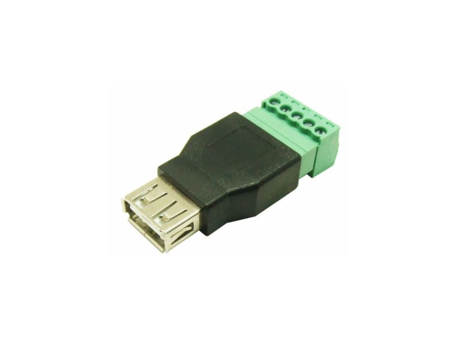 USB A hun til 5P skrueterminal (1 stk.)