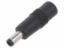 DC adapter - Ø5,5x2,1mm hun til 5,5x2,5mm han