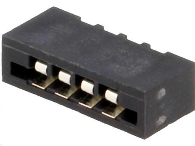 FFC (PFC) Flexkabel konnektor - 4pol, Lige (2,54mm)