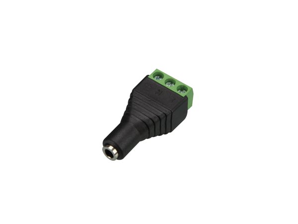 JACK 3.5mm stereo hun til 3P skrue terminal (1 stk.)