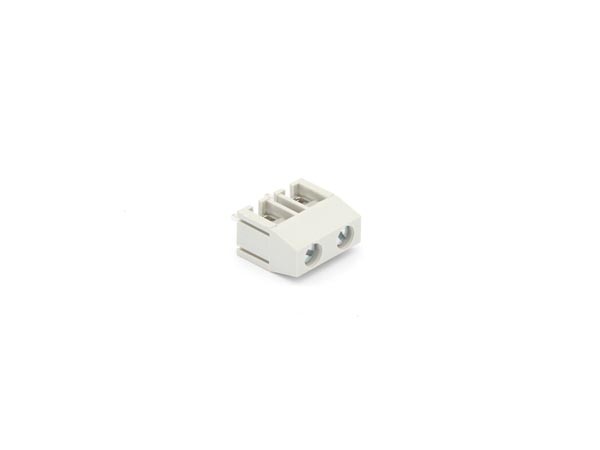 Print Skrueterminal - 2pol, 7,5mm benafstand, Hvid