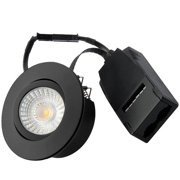 Diospot 30 V.2 6W 3000K 38° dæmpbar 32mm rund sort
