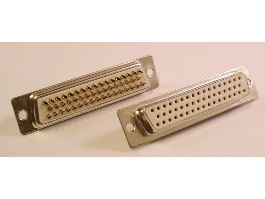 D-SUB stik - 50 pol hun, loddeben