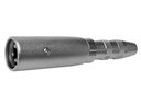 XLR adapter - XLR 3P han til 6,35mm mono JACK hun