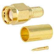 SMA han til RG58 kabel, Ø5mm, (krimptype)