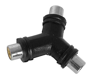 RCA(phono) hun til 2 x RCA(phono) hun