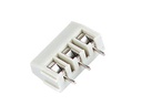 Print Skrueterminal - 3pol, 7,5mm benafstand, Hvid