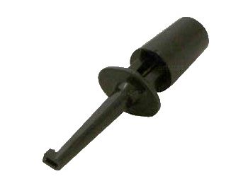 Clip-on prøveklemme - 60Vdc, 40mm, Sort