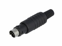 Mini-DIN stik - 3pol han
