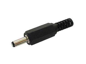 DC stik - Ø3,5 x 1,4 x 9,5mm i plasthus