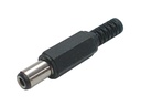 DC stik - Ø5,5/2,5mm x 9mm i plasthus