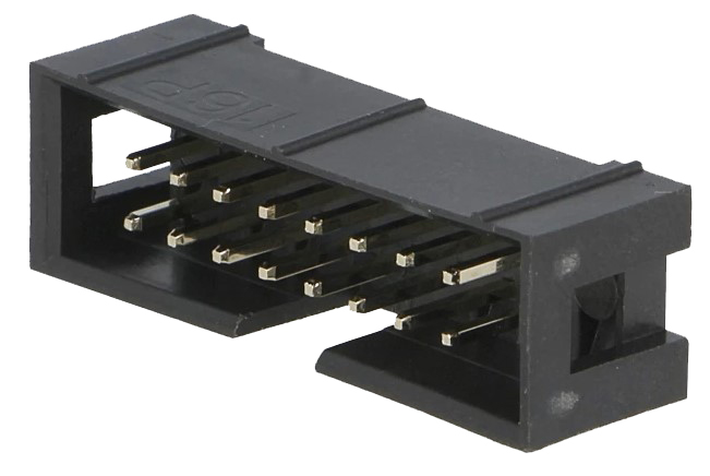 IDC Printfatning, lige - 16 pol (2x8) han, 2,54mm