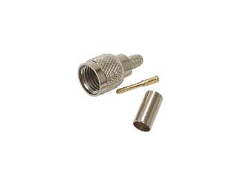 Mini PL han til RG58/U, Ø5mm (krimptype)
